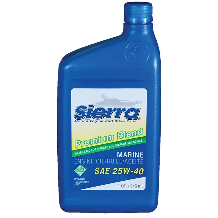 Sierra 18-9400-2 25W-40 Fc-W 4-Stroke Marine Stern Drive Oil – 1 Quart