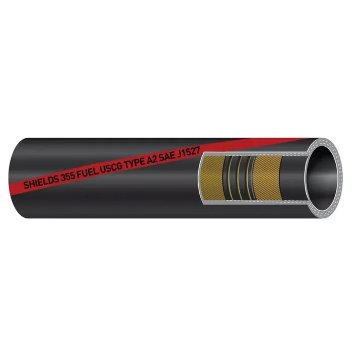 Sierra International 116-355-1124 1 1/2‘‘ X 12 1/2‘ Marine Fuel Hose , Black