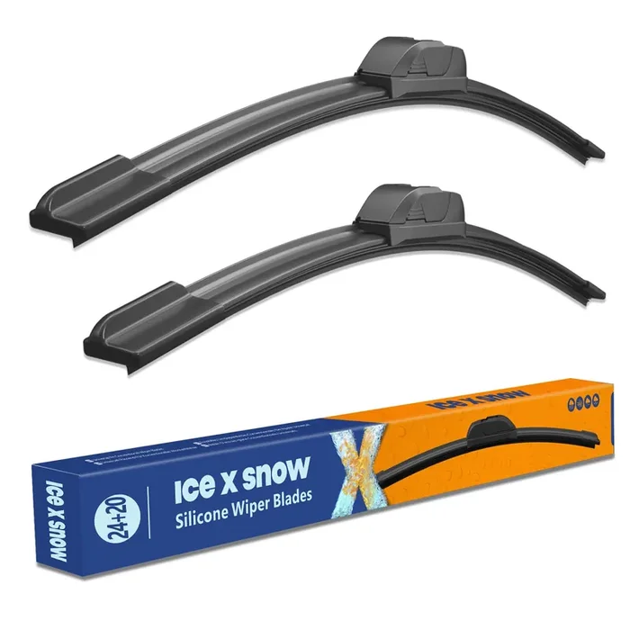Silicone Wiper Blades 24 And 20 Inch Replacement For Toyota Camry 2012-2007 4Runner 2023-2010 Kia Soul 2020-2010/Sorento 2015-20