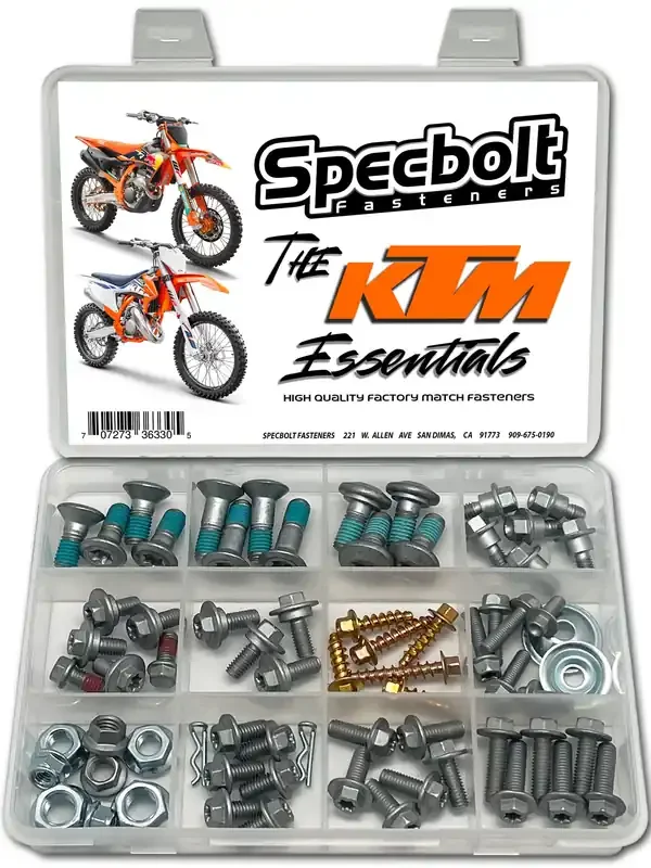 Specbolt Euro Essentials Bolt Kit Fits All Ktm Sx Sx-F Exc Xc Xcw 50 65 85 105 125 150 250 300 350 450. Gasgas & Husqvarna Too