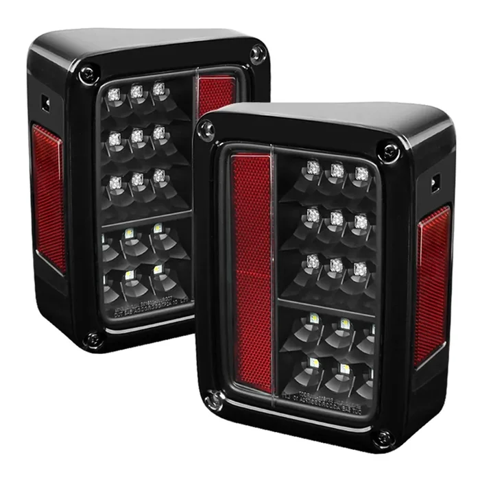 Spyder 5070395 Jeep Wrangler (Jk Jku) 07-18 Led Tail Lights – Black