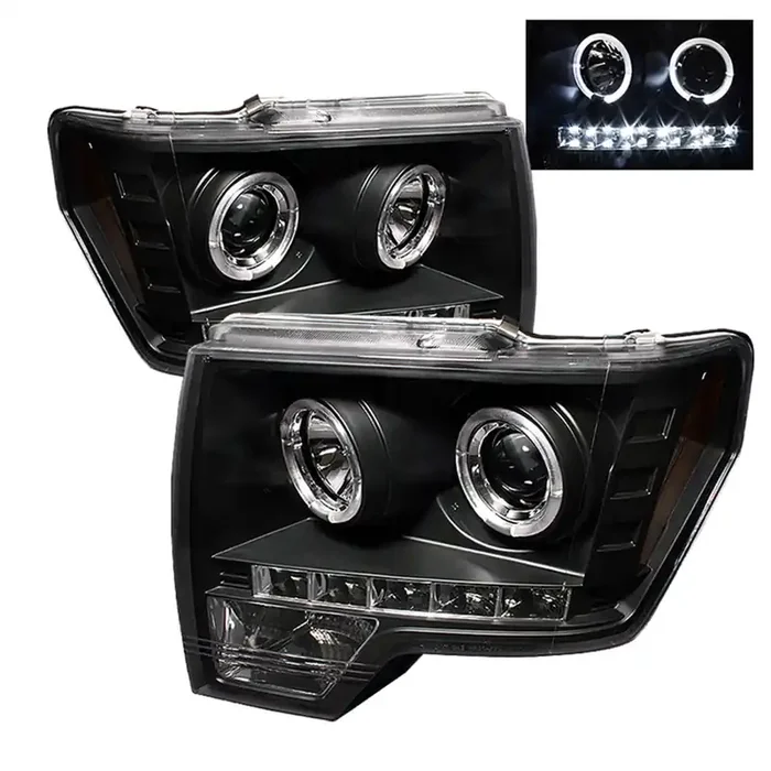 Spyder Auto Projector Headlights – Halogen – Led Halo – Led – Black – High H1 – Low H1 5010230