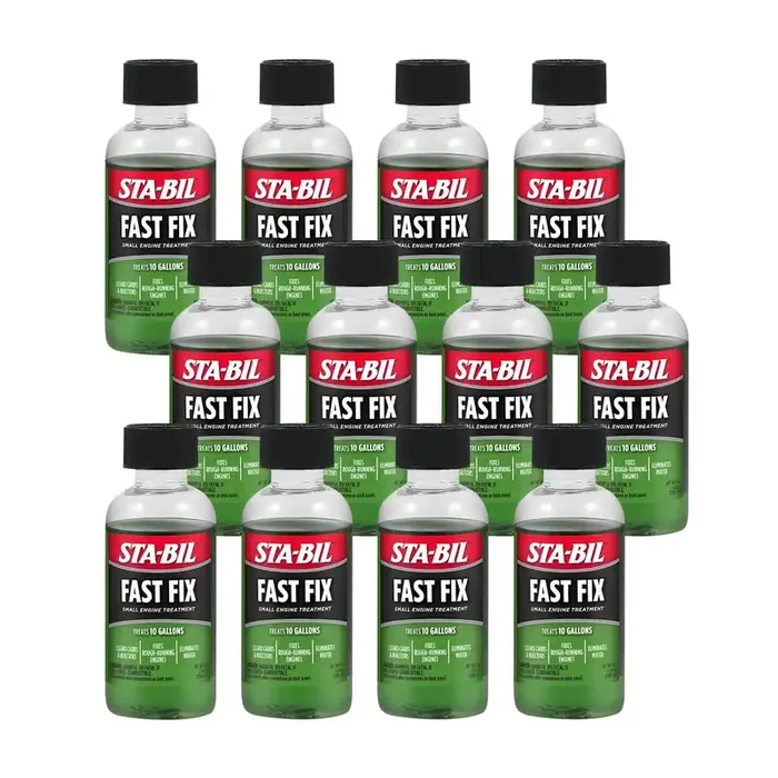 Sta-Bil (22303-12Pk Fast Fix Small Engine Treatment – Cleans Carbs And Injectors – Fixes Rough Running Engines – Treats 10 Gallo