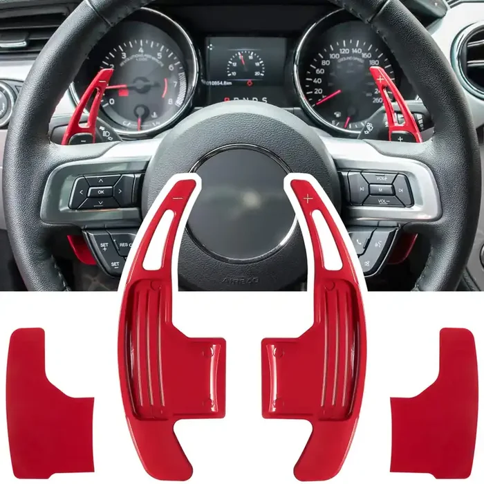 Steering Wheel Shift Paddle Extended Shifter Trim Cover For Ford Mustang 2015 2016 2017 2018 2019 2020 2021 2022 2023 Interior D