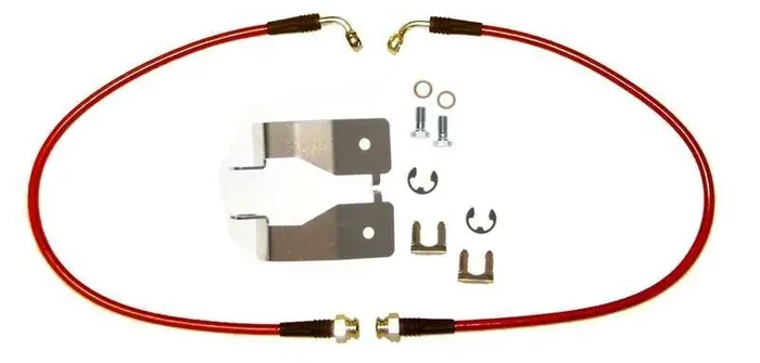 Stifflers 99-04 F150 Front Stainless Steel Brake Hose Kit (2WD)