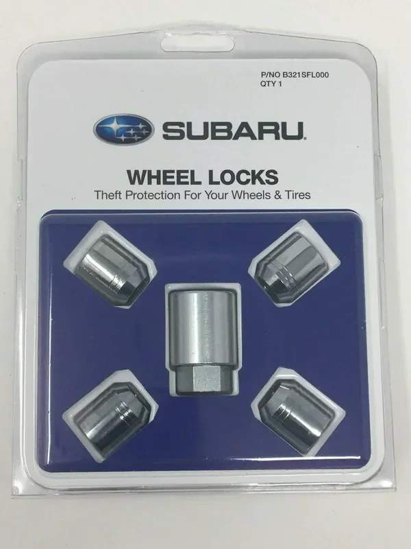 Subaru 2009-2024 Subaru Alloy Wheel Lock Lug Nuts Set Oem B321Sfl000 Genuine All Models Ascent Wrx Sti Forester Outback Crosstre