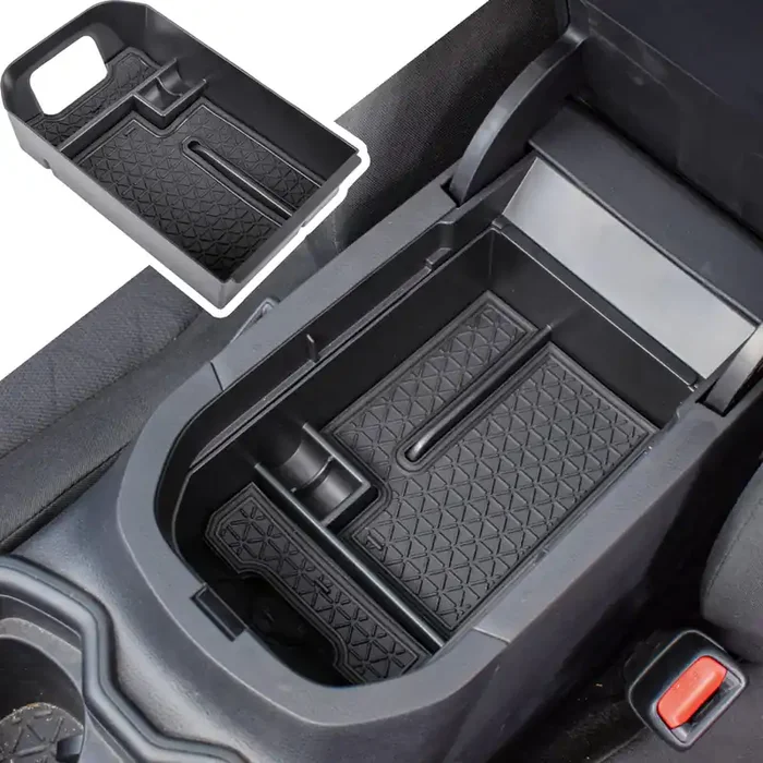 Tacorbo Center Console Organizer Compatible With Toyota Rav4 2019 2021 2020 2022 2023 2024 2025 And 2021-2024 2025 Rav4 Prime Accessories, Armrest Secondary Storage Box Insert Tray, Black Trim