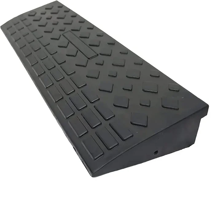 Techtongda Rubber Curb Ramp, Heavy Duty 22000Lbs (10 Ton) Weight Capacity Loading Rubber – 35.5’’L×10’’W×3.7’’H