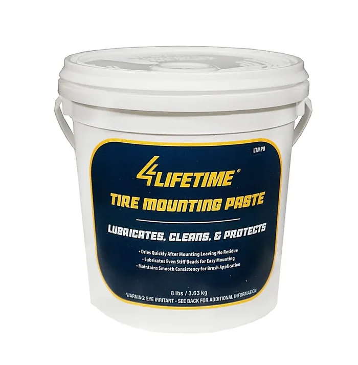 Tire Mounting Paste – Biodegradable Universal Lubricant For Motorcycle, Bike, Truck, Atv – Direct Application – Ready To Use – Low Profile, Aluminum & Alloy Wheel 8 Lbs