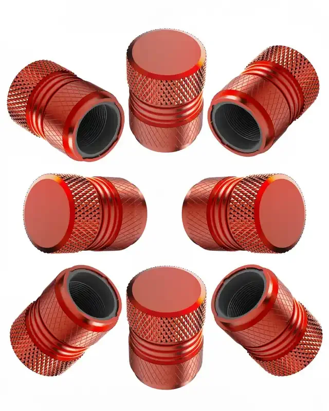Tire Valve Stem Caps – Tire Air Caps Cover 8 Pack Corrosion Resistant Premium Alloy Universal For Car Truck Motorcycle Bike – Re