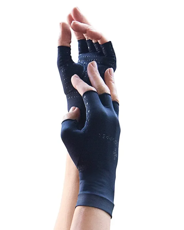 Tommie Copper Men‘S Recovery Fingerless Gloves, Black, X-Large