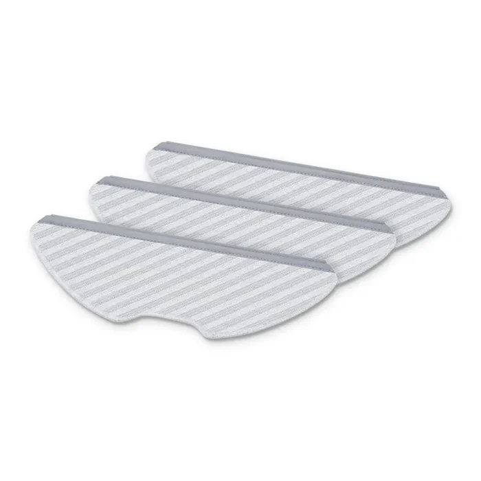 Tp-Link Tapo Robot Vacuum Washable Mop Cloth Compatible With Tapo Rv30 Plus, Tapo Rv30, Tapo Rv10 Plus, Tapo Rv10 Washable Mop Cloth ×3 Reusable Easy Setup (Tapo Rva300),Gray