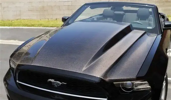TruCarbon 2010-2014 Mustang Carbon Fiber A49-3KR Hood