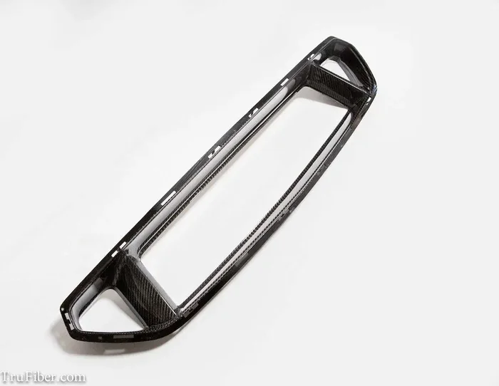 TruCarbon 2015-2017 Mustang Carbon Fiber LG239 Front Bumper Upper Grille