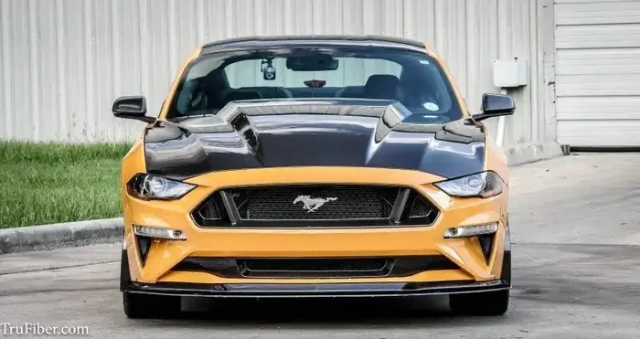 TruCarbon A49-3 Carbon Fiber Hood – 2018–2023 Mustang GT / EcoBoost (TC10027-A49-3)