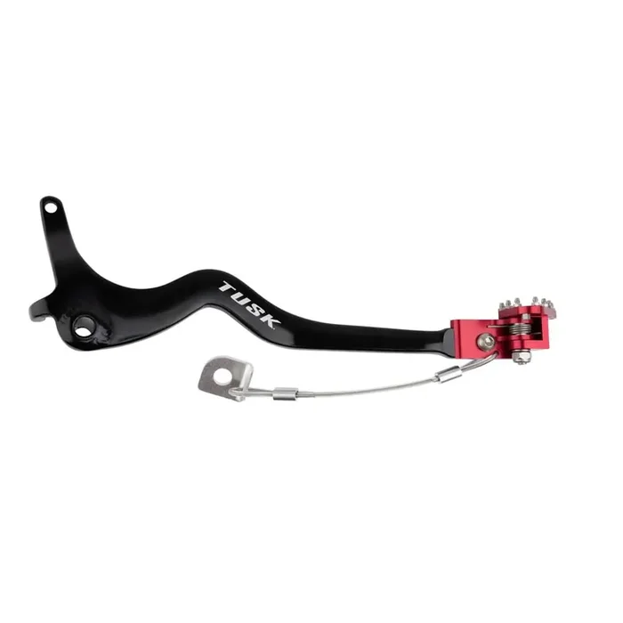 Tusk Aluminum Brake Pedal Red Tip – Fits Honda Crf150F 2006-2009,2012-2016