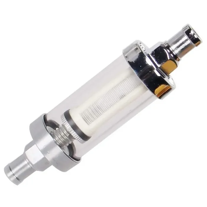 Universal Fuel Pump Filter, Carbole 9748 Universal 3/8‘ Inlet/Outlet Fuel Filter Clear View – Glass