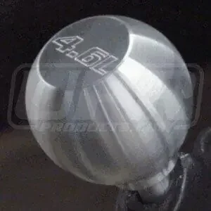 UPR 79-04 Mustang Billet Shift Knob Large Flat Top (4.6 Logo)