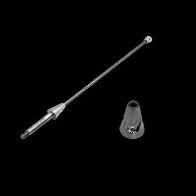 UPR Mustang 6″ Polished Billet Swirl Shorty Antenna