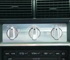 UPR Mustang Billet Aluminum A/C Panel Insert and A/C Knob Kit