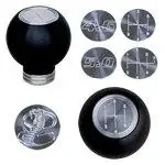 UPR Mustang Round Composite Shift Knob w/ 5 Speed Logo Satin