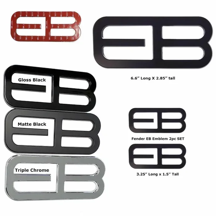 UPR Products EB Side Emblem for 2015-2021 Mustang Ecoboost