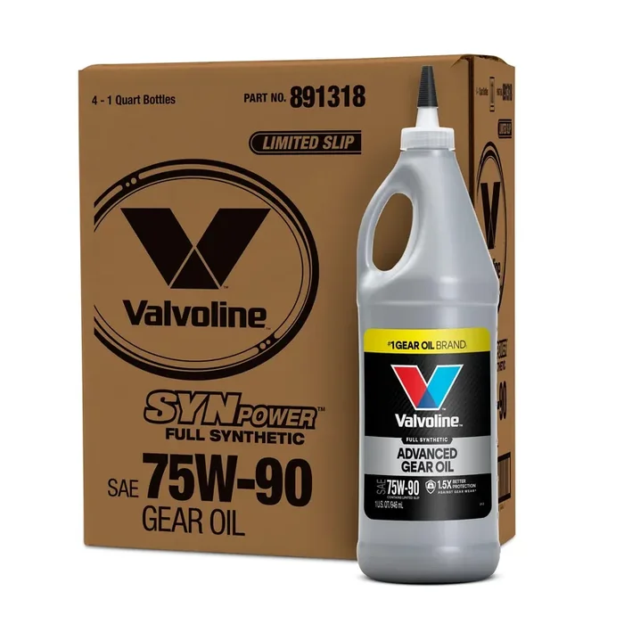Valvoline Synpower Sae 75W-90 Full Synthetic Gear Oil 1 Qt, Case Of 12