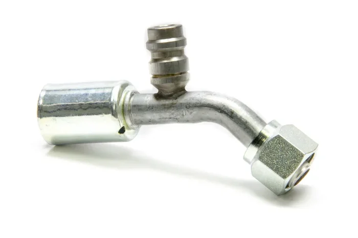 VINTAGE AIR 8 45 Degree Beadlock O-Ring Fitting w/Port 35522-VUG
