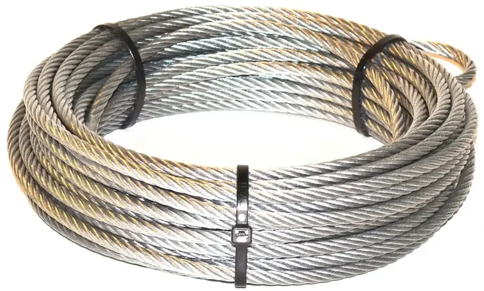 Warn 68851 Winch Accessory Steel Cable Wire Rope With Loop End And Terminal, 732 Diameter X 55 Length