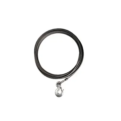Warn 77534 Winch Accessory Steel Cable Wire Rope With Hook, 1/2‘‘ Diameter X 75 Length, 13.3 Ton (26,600 Lb) Capacity