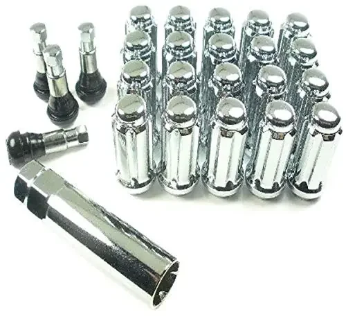 West Coast Accessories W5596St 9/16‘‘ Spline Closed End Wheel Truck Lug Nut Installation Kit – 5 Lug