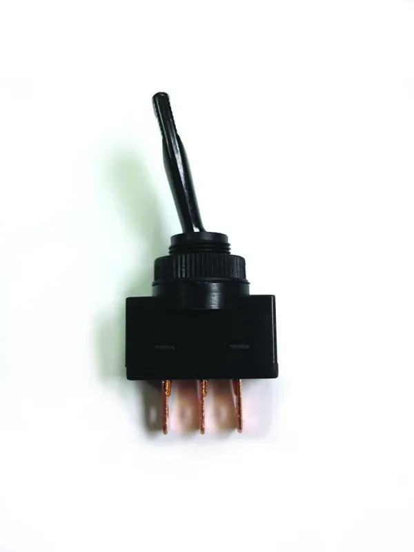 Wirthco 20507 3-Position Black Plastic Toggle Switch 20 Amp Retail Pkg