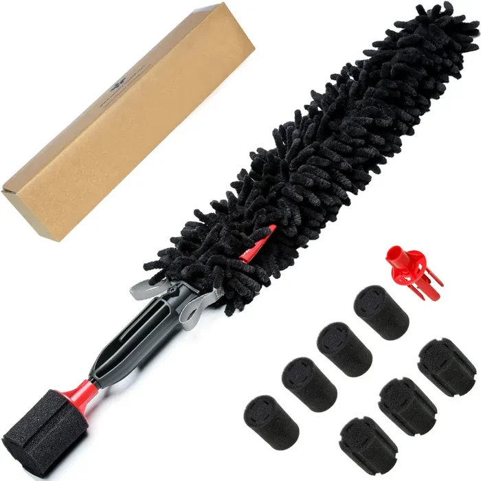 Woollywormit Wheel Brush Car Detailing Kit – Lug Nuts & Wheel Cleaner Car Wash Kit – Car Cleaning Kit – Car Cleaning Supplies –