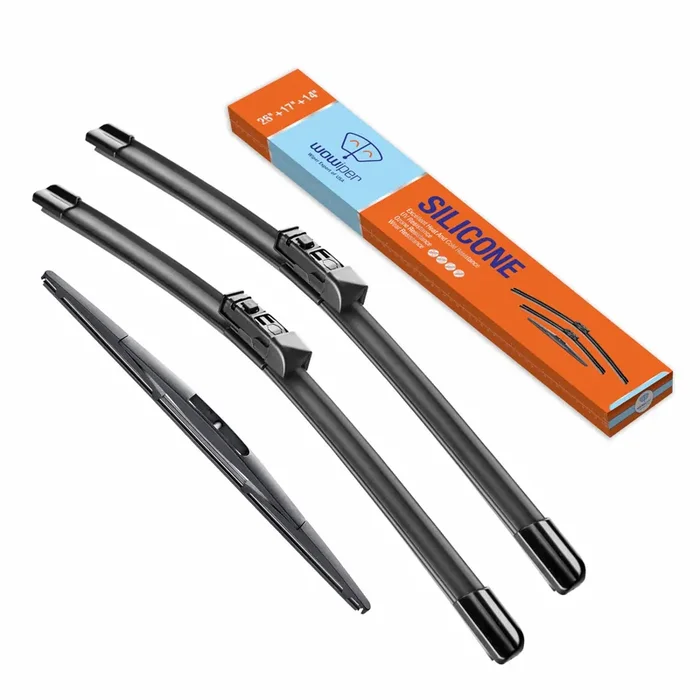 Wowiper Silicone Windshield Wiper Blades With Rear Wiper Blade For Subaru Forester 2019-2022, All-Season Automotive Replacement