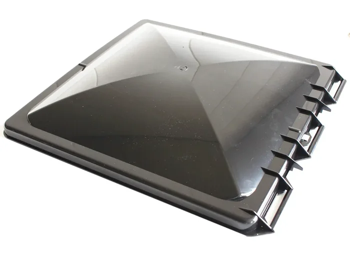 X-Haibei Rv Roof Vent Cover 13 X 14 X 2 Inch Vent Lid Universal Replacement For Camper Trailer, Black, Polypropylene