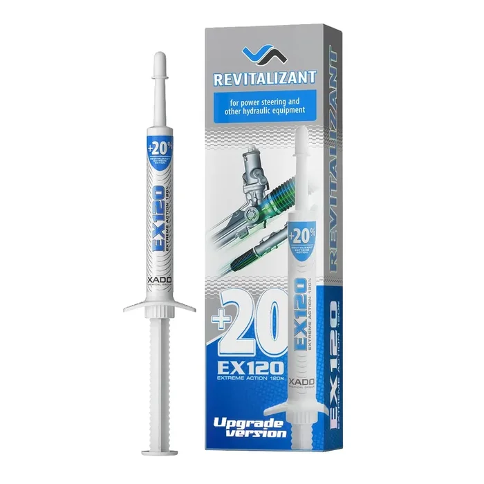Xado Power Steering Fluid Oil Additive Ex120 – Metal Repair Conditioner And Revitalizant For Steering Wheel Booster And Hydrauli
