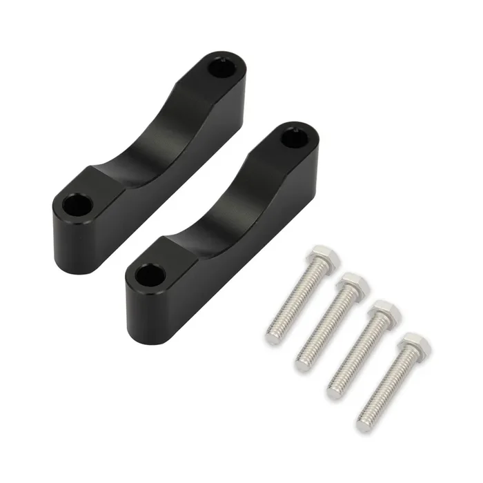 Xjmoto Black Front Fender Spacer Bracket Kit Fit 21‘‘ 23‘‘ 26‘‘ Fender Compatible With Harley Touring Electra Glide Road King Street Glide Flt Flh 1997-2013 Models