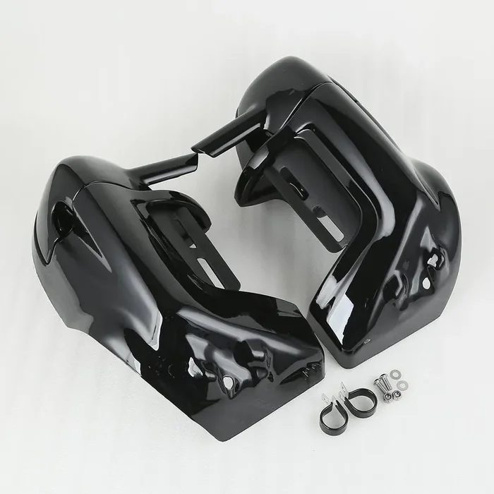 Xmt-Moto Left And Right Vented Fairing Lower Kit Fits For 1983-2013 Harley Davidson Touring Road King Electra Glide Ultra Limited Ultra Classic Street Glide Cvo And Trike Models,Gloss Black