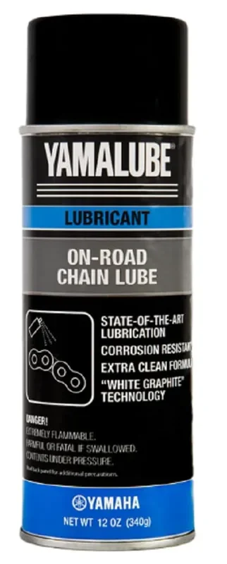 Yamaha Original Oem Yamalube Acc-Chain-On-Aa White Graphite On-Road Formulated Chain Lubricant And Protectant Yamalube Oem – (1)