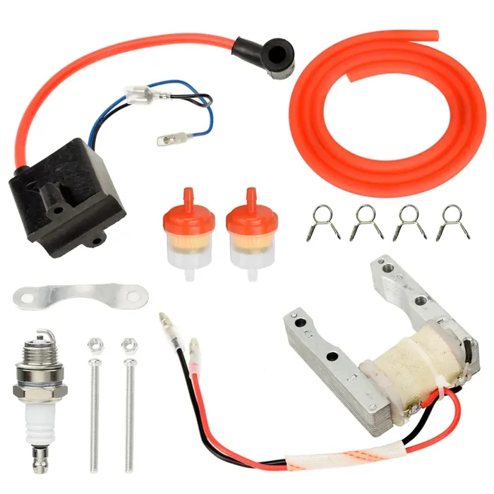 Yoxufa Motorized Bike Cdi Ignition Coil + Magneto Coil Kit For 2 Stroke 49Cc 50Cc 66Cc 80Cc 100Cc Pk80 Bt80 Yd100 Engine Gas Motorized Bike Bicycle Parts