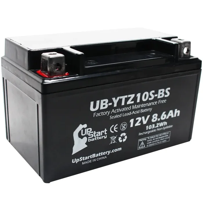 Ytz10S-Bs Battery Replacement (8.6Ah, 12V, Sealed) Factory Activated, Maintenance Free Battery Compatible With – 2015 Fz-07, 200