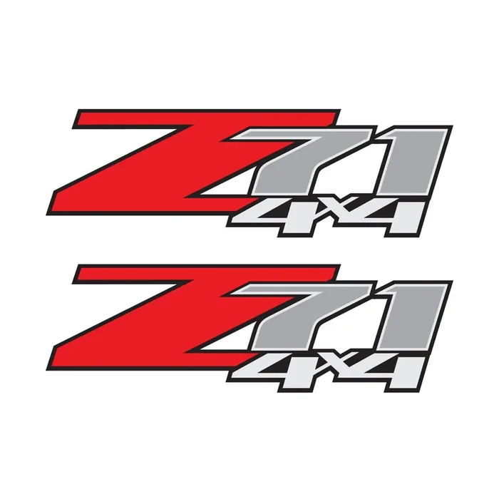Z71 4X4 (Set Of 2 Decals) – F – 1500 2500 Hd Stickers (Z71 4X4 Original)