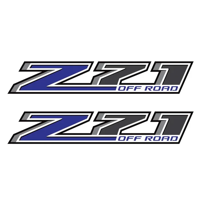 Z71 Offroad Truck Decals – 2014-2018 Bedside Stickers (Z71 Offroad Blue)