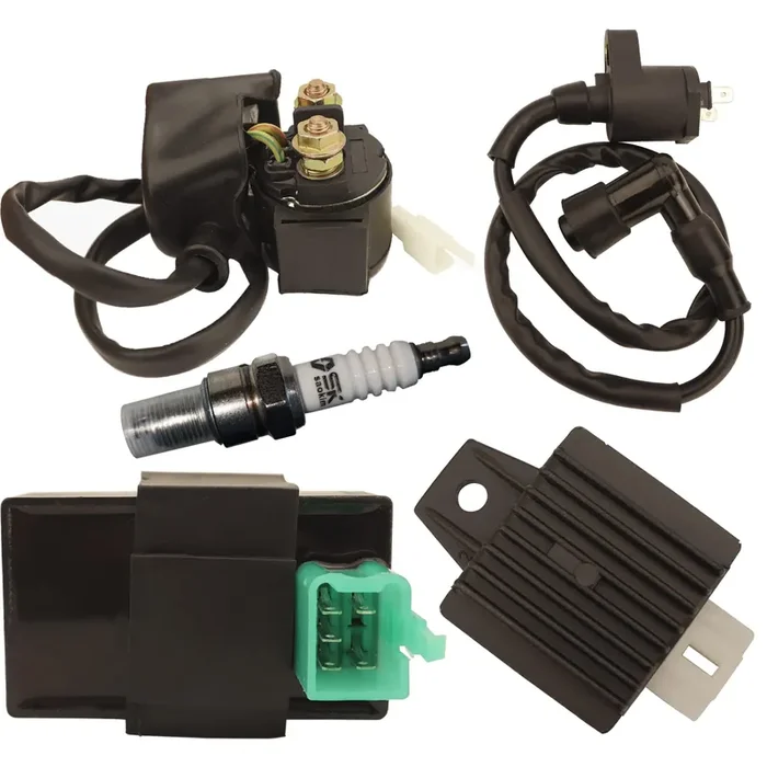 Zsoog Ignition Coil Relay Voltage Regulator Ac Cdi Spark Plug For Cg 49Cc 50Cc 70Cc 90Cc 110Cc 125Cc Atv Dirt Bike For Taotao Go Kart Chinese Sunl Roketa Jonway Coolster Kymco Kazuma Meerkat